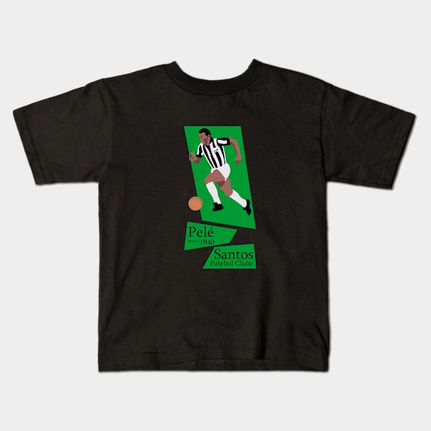 Pelé Kids T-Shirt by ivarcorceiro